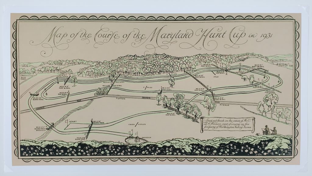 Maryland Hunt Cup 1931 Map | Temple Gwathmey Steeplechase Foundation